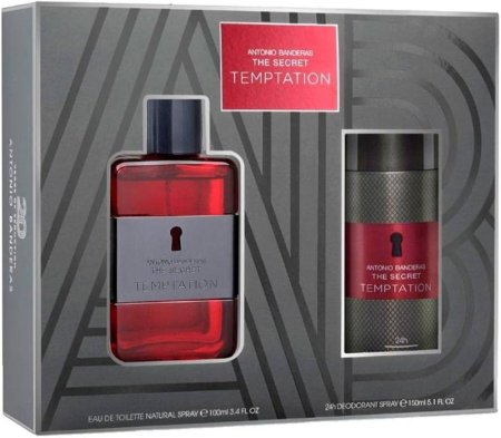 بكج عطر ذا سيكريت تمبتيشن أنطونيو بانديراس للرجال 150مل+100مل